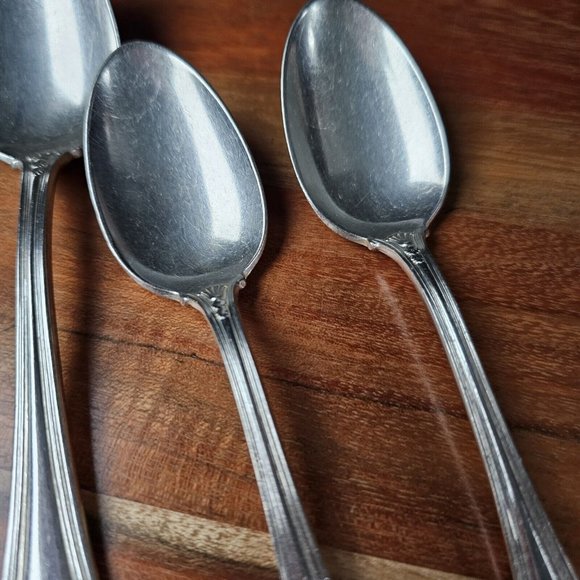 7 Priscilla 1900 International Silverplate 1847 Rogers Bros set soup spoon fork - Picture 5 of 16